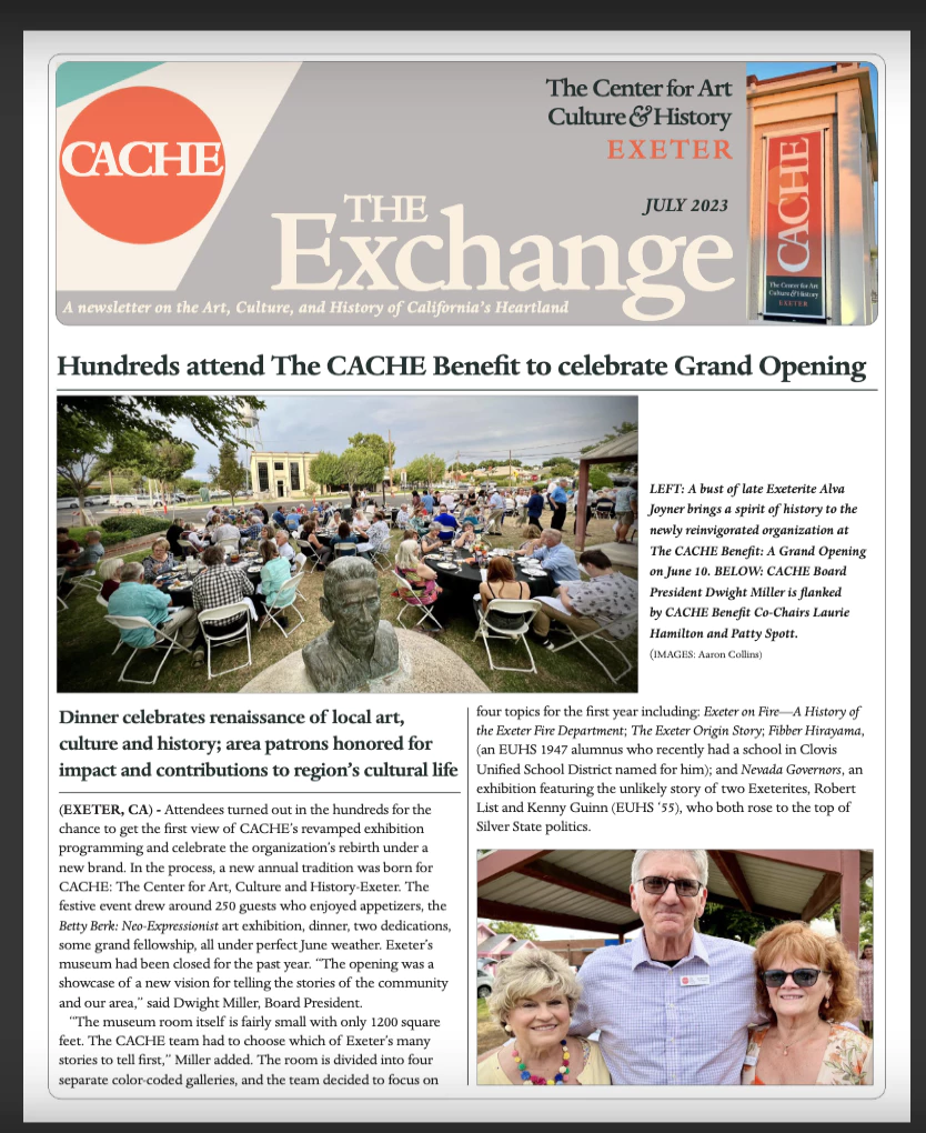 CACHE Exchange Newsletter July