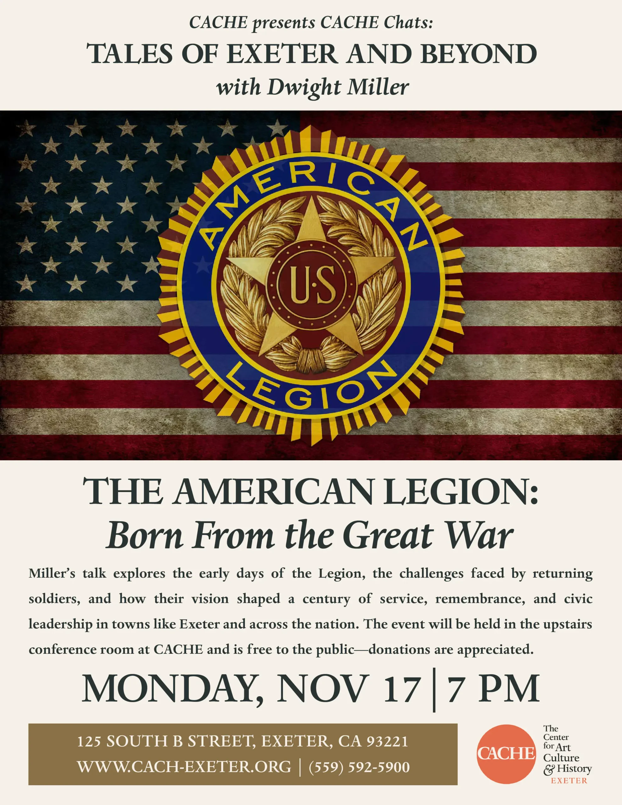 History Talk for American Legion Flyer