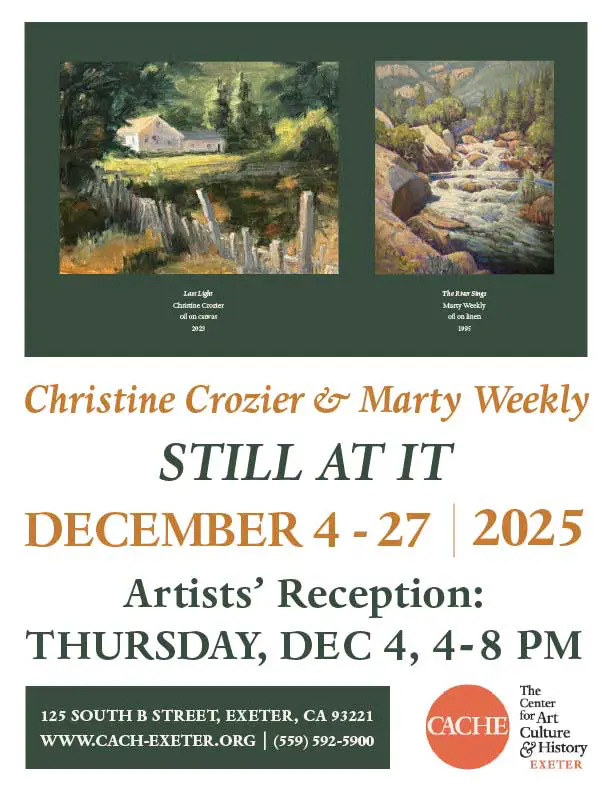Through, featuring the paintings of Christine Crozier and Martin Weekly flyer