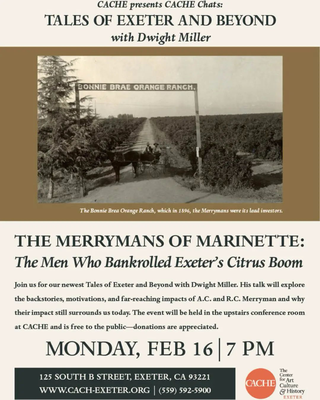 The Merrymans History Talk Flyer